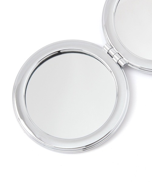 タグ付き未使用！ トゥララ TRALALA ファーレースミラー ホワイト　手鏡 タグ付き未使用！ トゥララ TRALALA ファーレースミラー ホワイト 手鏡