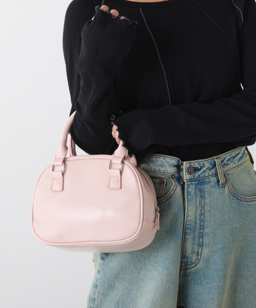 CIAOPANIC TYPY(チャオパニックティピー)の「【2025年S/S新作】【ペットボトル収納可能】台形型ボストンBAG(ショルダーバッグ・レディース・ピンク/シルバー/ブラック・ONE SIZE)」の8枚目の写真