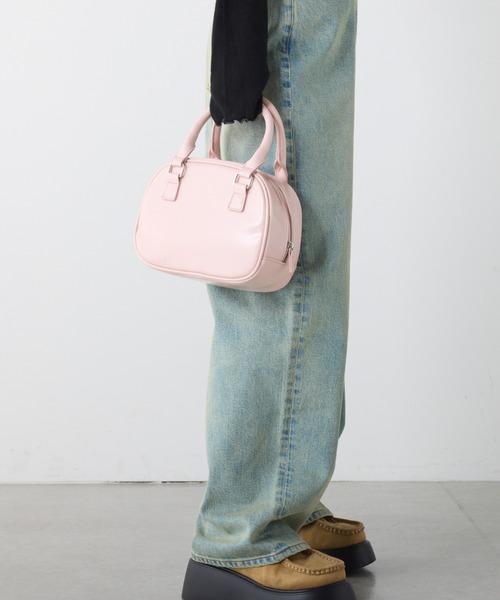 CIAOPANIC TYPY(チャオパニックティピー)の「【2025年S/S新作】【ペットボトル収納可能】台形型ボストンBAG(ショルダーバッグ・レディース・ピンク/シルバー/ブラック・ONE SIZE)」の7枚目の写真