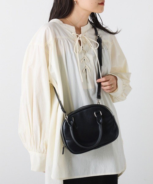 CIAOPANIC TYPY(チャオパニックティピー)の「【2025年S/S新作】【ペットボトル収納可能】台形型ボストンBAG(ショルダーバッグ・レディース・ピンク/シルバー/ブラック・ONE SIZE)」の9枚目の写真