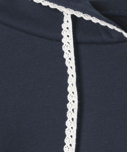 Heather（ヘザー）の「ピコレースフーディ　322058（パーカー・レディース・グレー/ネイビー/オートミール・FREE）」の14枚目の写真