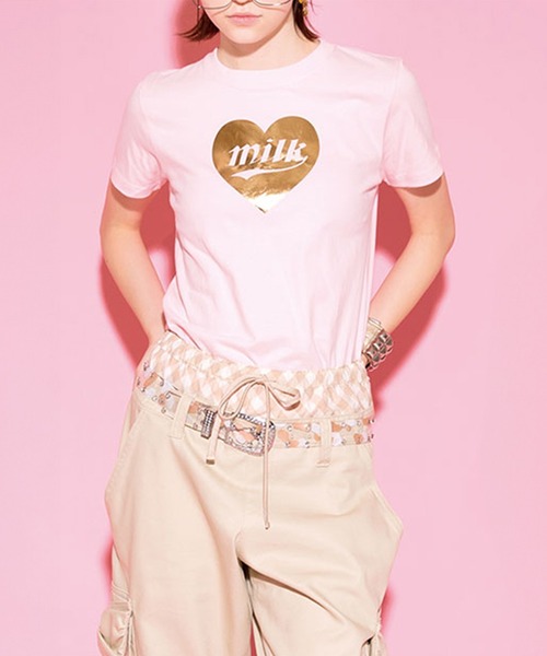 MILK（ミルク）の「メタリックロゴ Tシャツ（Tシャツ/カットソー・レディース・B/A/C/D・FREE）」の3枚目の写真
