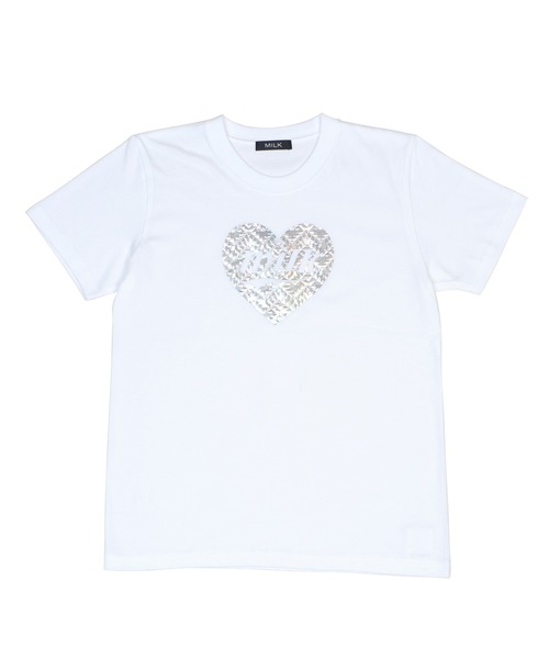 MILK（ミルク）の「メタリックロゴ Tシャツ（Tシャツ/カットソー・レディース・B/A/C/D・FREE）」の5枚目の写真