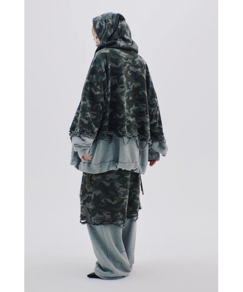 neith.(ネイス)の「neith./ネイス/Layered Crush Sweat Pants(Camo×Gray)(スウェットパンツ・レディース・カモフラージュ・FREE)」の14枚目の写真