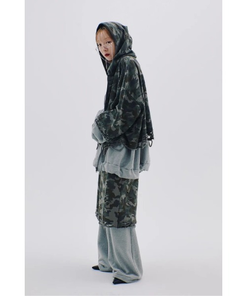 neith.(ネイス)の「neith./ネイス/Layered Crush Sweat Pants(Camo×Gray)(スウェットパンツ・レディース・カモフラージュ・FREE)」の16枚目の写真