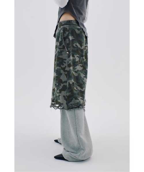 neith.(ネイス)の「neith./ネイス/Layered Crush Sweat Pants(Camo×Gray)(スウェットパンツ・レディース・カモフラージュ・FREE)」の11枚目の写真