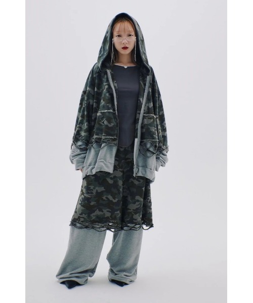 neith.(ネイス)の「neith./ネイス/Layered Crush Sweat Pants(Camo×Gray)(スウェットパンツ・レディース・カモフラージュ・FREE)」の17枚目の写真
