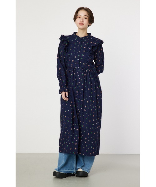 RODEO CROWNS WIDE BOWL（ロデオクラウンズワイドボウル）の「フラワーパターンフリルワンピース（ワンピース・レディース・レッド系その他/ホワイト系その他/ブルー系その他3・FREE）」の11枚目の写真