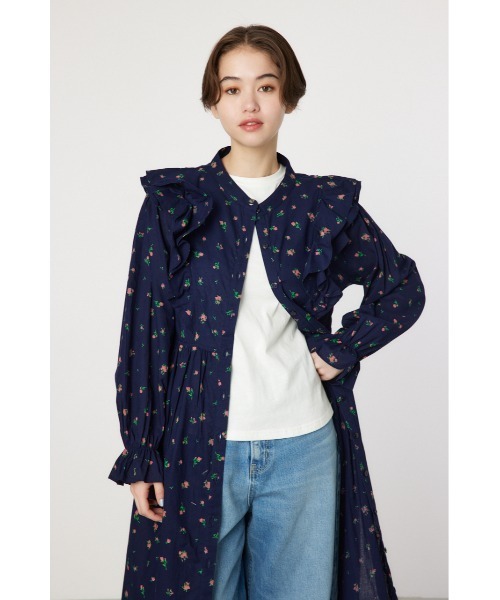 RODEO CROWNS WIDE BOWL（ロデオクラウンズワイドボウル）の「フラワーパターンフリルワンピース（ワンピース・レディース・レッド系その他/ホワイト系その他/ブルー系その他3・FREE）」の7枚目の写真