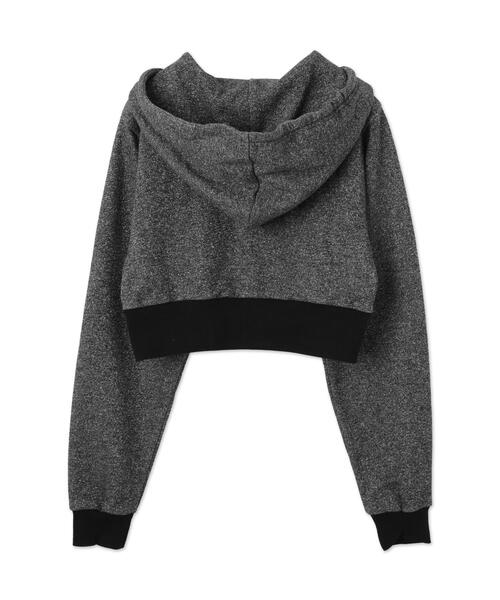 dispark(ディスパーク)の「DISPARK/ローズ刺繍ビジューパーカー(パーカー・レディース・ブラック/オートミール・FREE)」の7枚目の写真