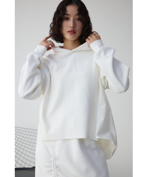 AZUL by moussy(アズールバイマウジー)の「フハクデザインドッキングパーカー(パーカー・レディース・ベージュ/アイボリー/ブラック・SMALL/MEDIUM)」の5枚目の写真