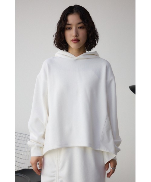 AZUL by moussy(アズールバイマウジー)の「フハクデザインドッキングパーカー(パーカー・レディース・ベージュ/アイボリー/ブラック・SMALL/MEDIUM)」の7枚目の写真