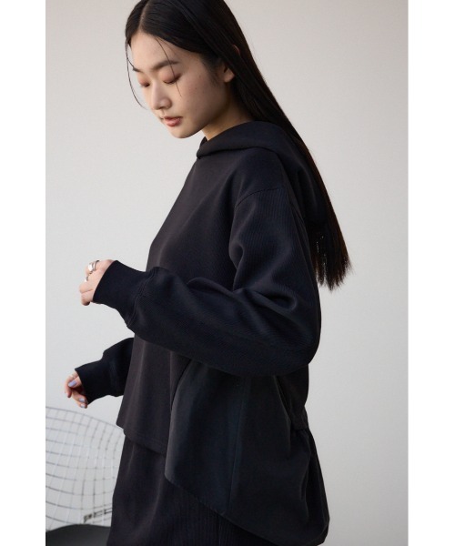 AZUL by moussy(アズールバイマウジー)の「フハクデザインドッキングパーカー(パーカー・レディース・ベージュ/アイボリー/ブラック・SMALL/MEDIUM)」の17枚目の写真