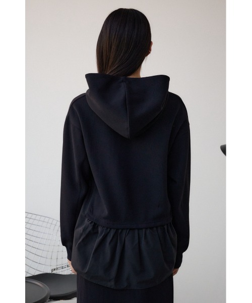 AZUL by moussy(アズールバイマウジー)の「フハクデザインドッキングパーカー(パーカー・レディース・ベージュ/アイボリー/ブラック・SMALL/MEDIUM)」の22枚目の写真