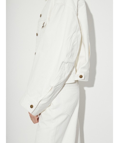 styling/（スタイリング）の「【セットアップ対応】【styling/×LEE】デニムブルゾン（デニムジャケット・レディース・インディゴブルー/ホワイト/ブルー・S/M）」の11枚目の写真