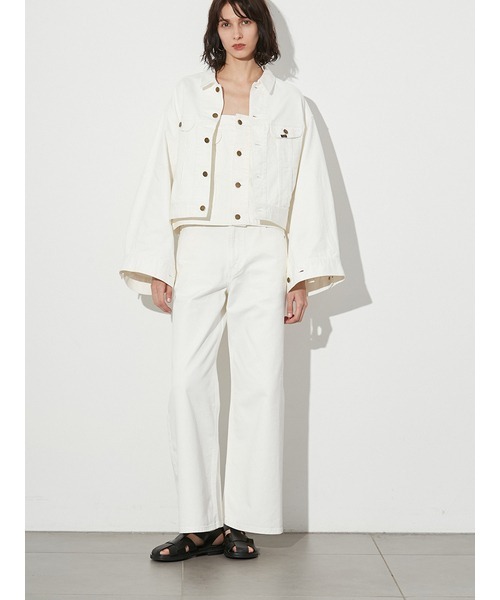 styling/（スタイリング）の「【セットアップ対応】【styling/×LEE】デニムブルゾン（デニムジャケット・レディース・インディゴブルー/ホワイト/ブルー・S/M）」の16枚目の写真