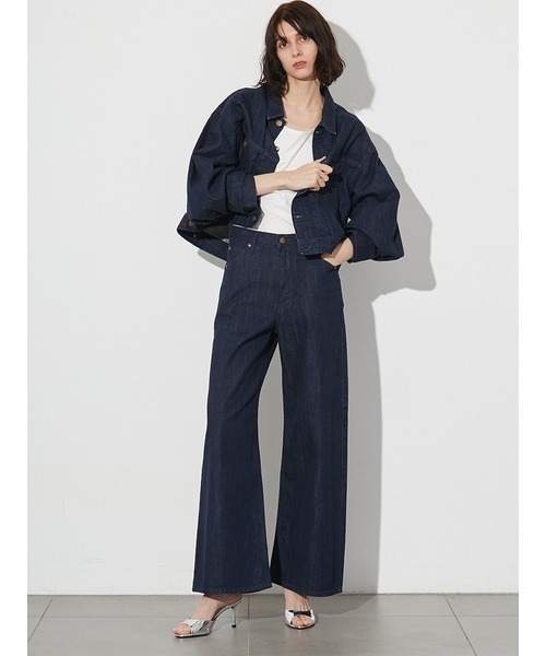 styling/（スタイリング）の「【セットアップ対応】【styling/×LEE】デニムブルゾン（デニムジャケット・レディース・インディゴブルー/ホワイト/ブルー・S/M）」の22枚目の写真