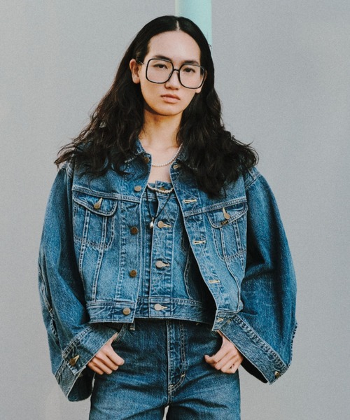 セットアップ対応】【styling/×LEE】デニムブルゾン（デニム