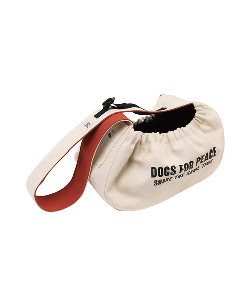 POST GENERAL(ポストジェネラル)の「ドッグスフォーピース / DOGS FOR PEACE アルバートンニュースペーパーキャリーバッグ(ペット用キャリーケース・レディース・オレンジ/マスタード/ネイビー/ホワイト・M)」の1枚目の写真