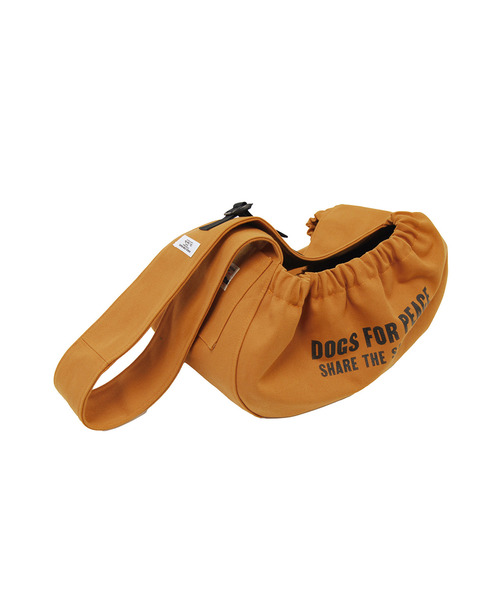 POST GENERAL(ポストジェネラル)の「ドッグスフォーピース / DOGS FOR PEACE アルバートンニュースペーパーキャリーバッグ(ペット用キャリーケース・レディース・オレンジ/マスタード/ネイビー/ホワイト・M)」の3枚目の写真