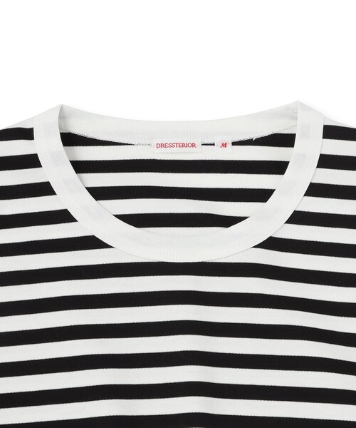 DRESSTERIOR(ドレステリア)の「【接触冷感/抗菌防臭/消臭】ICE CLEAR COTTON ボーダーロングTシャツ(Tシャツ/カットソー・メンズ・ブラック系2・94/90/92/91)」の11枚目の写真