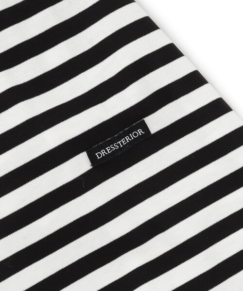 DRESSTERIOR(ドレステリア)の「【接触冷感/抗菌防臭/消臭】ICE CLEAR COTTON ボーダーロングTシャツ(Tシャツ/カットソー・メンズ・ブラック系2・94/90/92/91)」の14枚目の写真