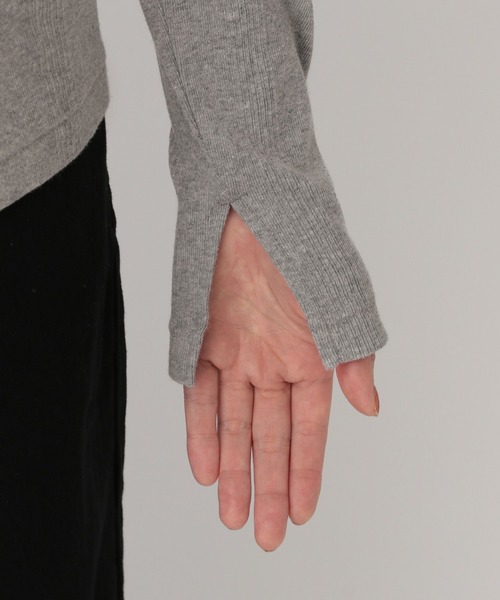 A part by(アパートバイ)の「【別注】miller パネルリブカーディガン(カーディガン/ボレロ・レディース・グレー系その他2・FREE)」の6枚目の写真