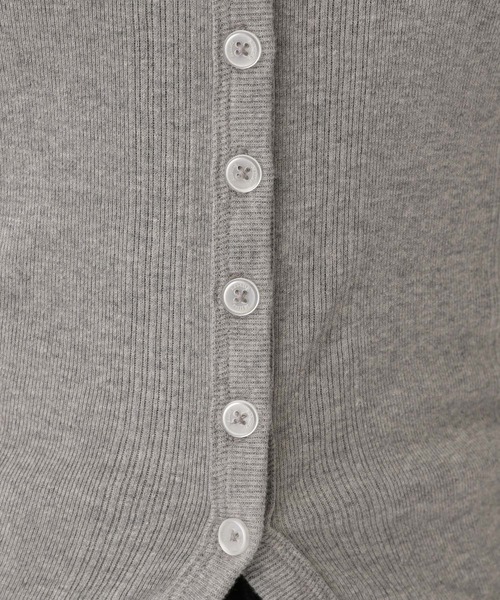 A part by(アパートバイ)の「【別注】miller パネルリブカーディガン(カーディガン/ボレロ・レディース・グレー系その他2・FREE)」の3枚目の写真