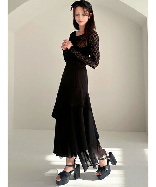 RESEXXY(リゼクシー)の「ツイスト厚底サンダル(サンダル・レディース・ホワイト/ベージュ/ブラック・SMALL/MEDIUM/LARGE)」の7枚目の写真