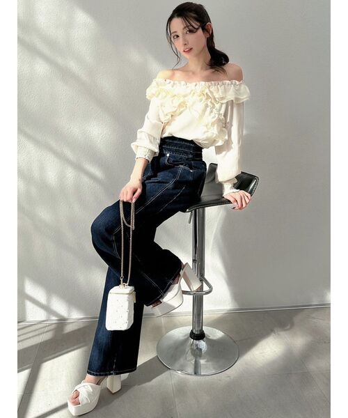 RESEXXY(リゼクシー)の「ツイスト厚底サンダル(サンダル・レディース・ホワイト/ベージュ/ブラック・SMALL/MEDIUM/LARGE)」の21枚目の写真