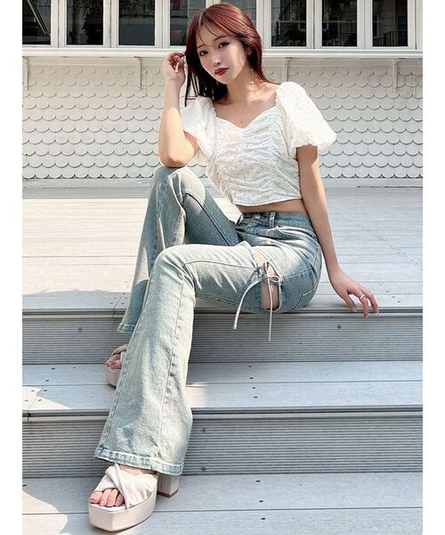 RESEXXY(リゼクシー)の「ツイスト厚底サンダル(サンダル・レディース・ホワイト/ベージュ/ブラック・SMALL/MEDIUM/LARGE)」の22枚目の写真