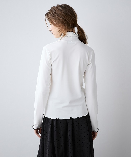 LE SOUK HOLIDAY（ルスークホリデー）の「メロータートルネックリブプルオーバー（Tシャツ/カットソー・レディース・イエロー/ネイビー/オフホワイト・M/L）」の19枚目の写真