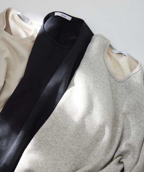 JOURNAL STANDARD relume(ジャーナルスタンダード レリューム)の「クルーネック LOOP スウェットシャツ(スウェット・メンズ・ブラック/ライトグレー/ベージュ系その他・MEDIUM/LARGE)」の5枚目の写真