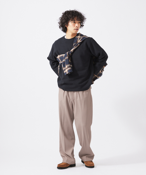 JOURNAL STANDARD relume(ジャーナルスタンダード レリューム)の「クルーネック LOOP スウェットシャツ(スウェット・メンズ・ブラック/ライトグレー/ベージュ系その他・MEDIUM/LARGE)」の14枚目の写真