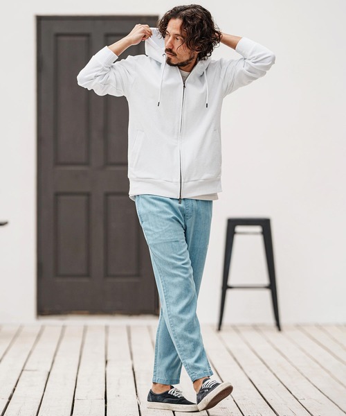 felkod(フィルコッド)の「mpa3725- Cotton Pile Zip Up Parka パーカー(パーカー・メンズ・ホワイト/ブラック/トップグレー・L/M/S)」の7枚目の写真