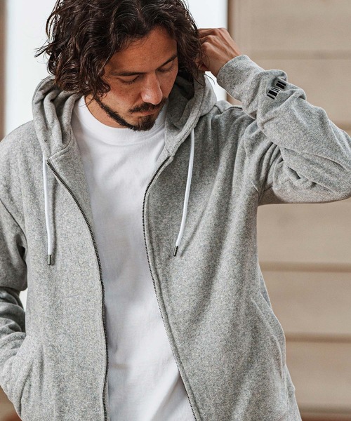 felkod(フィルコッド)の「mpa3725- Cotton Pile Zip Up Parka パーカー(パーカー・メンズ・ホワイト/ブラック/トップグレー・L/M/S)」の10枚目の写真
