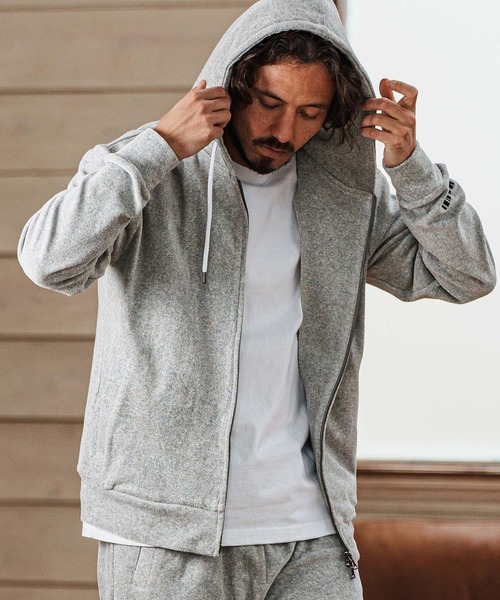 felkod(フィルコッド)の「mpa3725- Cotton Pile Zip Up Parka パーカー(パーカー・メンズ・ホワイト/ブラック/トップグレー・L/M/S)」の11枚目の写真