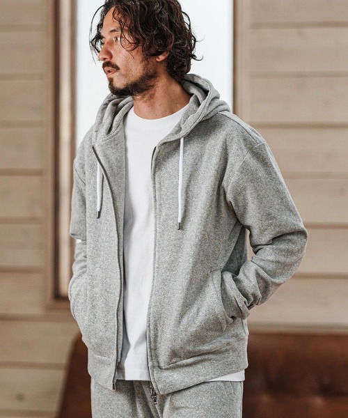 felkod(フィルコッド)の「mpa3725- Cotton Pile Zip Up Parka パーカー(パーカー・メンズ・ホワイト/ブラック/トップグレー・L/M/S)」の12枚目の写真
