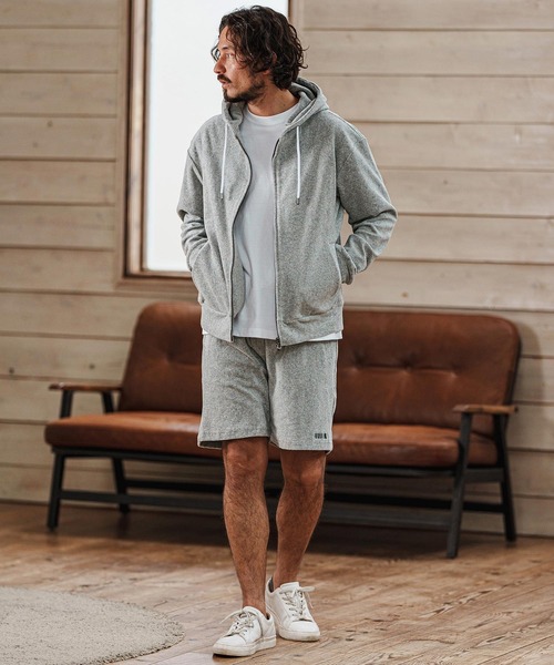 felkod(フィルコッド)の「mpa3725- Cotton Pile Zip Up Parka パーカー(パーカー・メンズ・ホワイト/ブラック/トップグレー・L/M/S)」の13枚目の写真