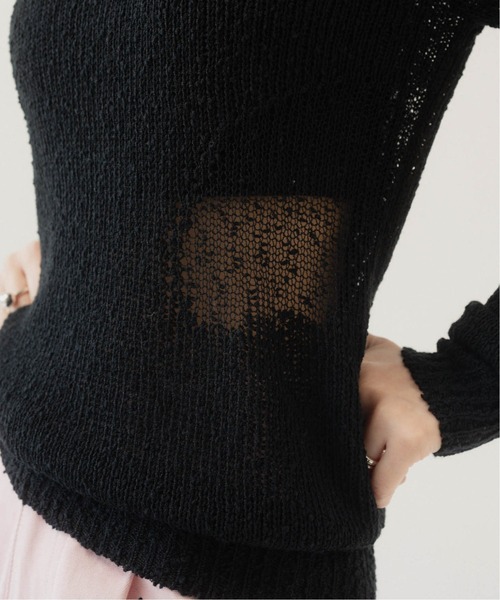 Knuth Marf（クヌースマーフ）の「damage knit pullover（ニット/セーター・レディース・ブラック/クリーム・FREE）」の6枚目の写真