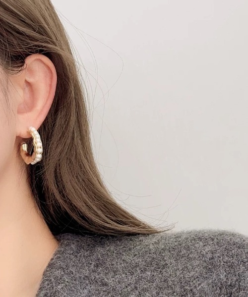 セール】ラウンドパールピアス（ピアス（両耳用））｜E&C closet