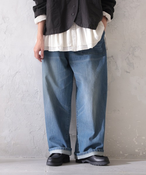 soulberry（ソウルベリー）の「店長がつくった、こなれ日和なデニムパンツ（デニムパンツ・レディース・ブルー・S/M/L/LL/3L/4L）」の8枚目の写真