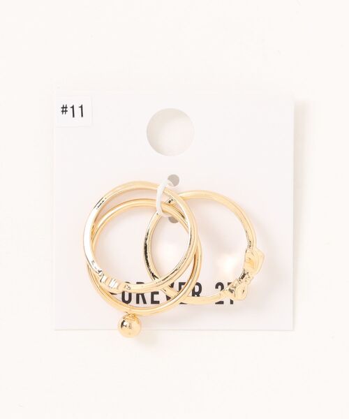 FOREVER 21（フォーエバー トゥエンティーワン）の「リボンSETリング2（リング・レディース・ゴールド/シルバー・FREE）」の5枚目の写真