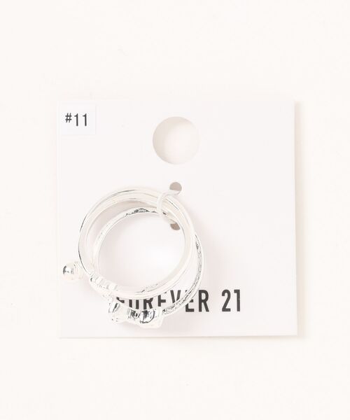 FOREVER 21（フォーエバー トゥエンティーワン）の「リボンSETリング2（リング・レディース・ゴールド/シルバー・FREE）」の6枚目の写真