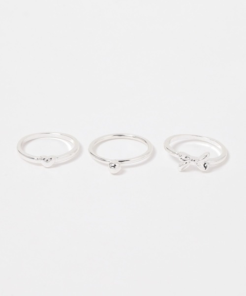 FOREVER 21（フォーエバー トゥエンティーワン）の「リボンSETリング2（リング・レディース・ゴールド/シルバー・FREE）」の8枚目の写真