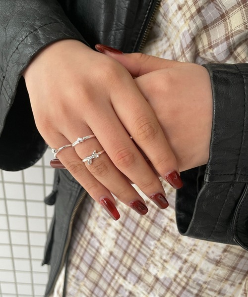 FOREVER 21（フォーエバー トゥエンティーワン）の「リボンSETリング2（リング・レディース・ゴールド/シルバー・FREE）」の7枚目の写真