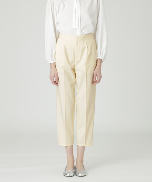 BLUE LABEL CRESTBRIDGE(ブルーレーベルクレストブリッジ)の「サイロクリアスパンツイルスリムパンツ(その他パンツ・レディース・ダークネイビー/ベージュ/イエロー・36/38)」の3枚目の写真