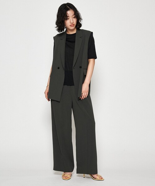 cloenc（クロエンス）の「【手洗い可】シアーラメTシャツ（Tシャツ/カットソー・レディース・ブラック/ブラウン系/ライトグレー・02）」の18枚目の写真