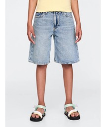 GAP（ギャップ）の「ミッドライズ ロングライン デニムショートパンツ (キッズ)（デニムパンツ・キッズ）」