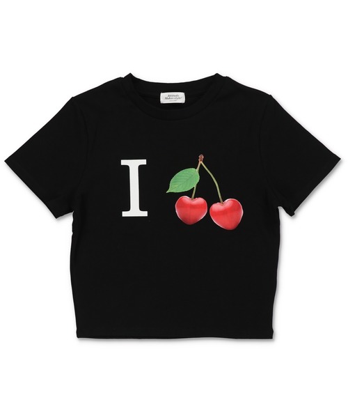SPINNS(スピンズ)の「半袖ピタTシャツ/I LOVE フルーツ(Tシャツ/カットソー・レディース・ブラック系その他2/ブラック系その他/ホワイト系その他2/ホワイト系その他・ONESIZE)」の7枚目の写真